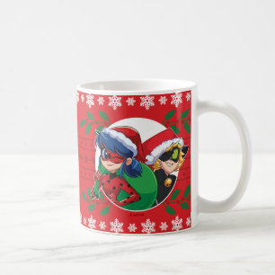 Ladybug & Cat Noir Helgdag Graphic Kaffemugg