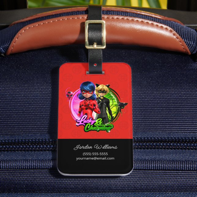 Ladybug & Cat Noir | Lucky & Charming Bagagebricka (Framsida Insitu 2)