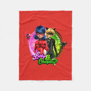 Ladybug & Cat Noir Lucky & Charming Fleecefilt