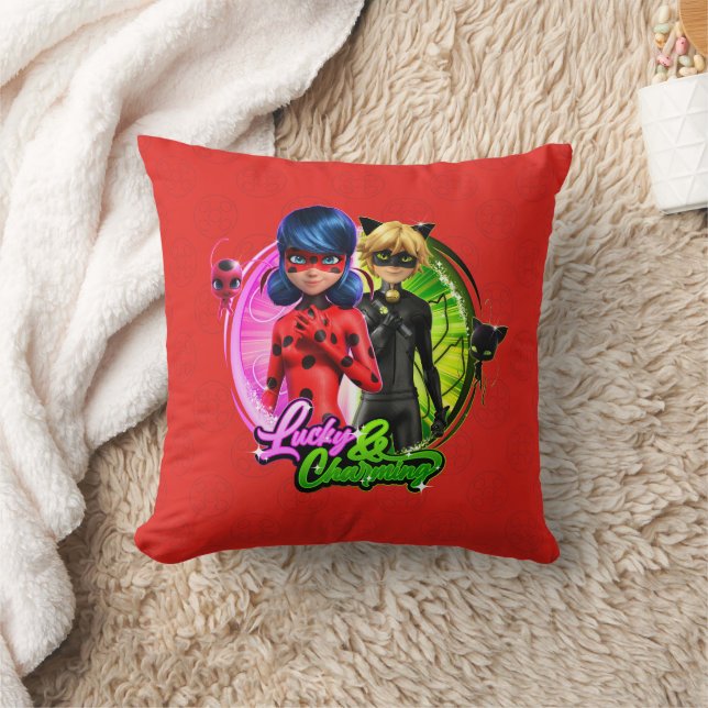 Ladybug & Cat Noir | Lucky & Charming Kudde (Filt)