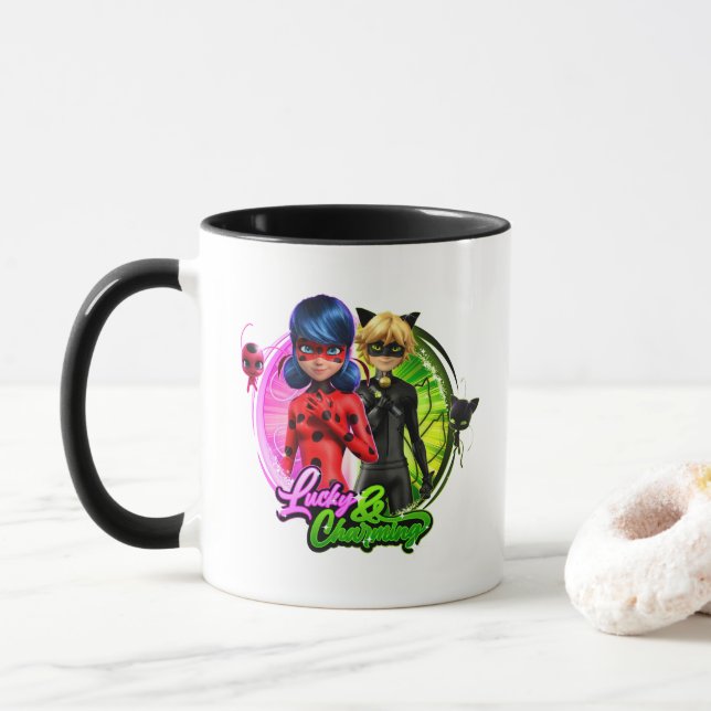 Ladybug & Cat Noir | Lucky & Charming Mugg (Med munk)