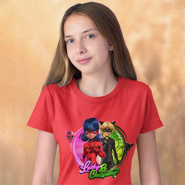 Ladybug & Cat Noir | Lucky & Charming T Shirt (Skapare uppladdad)