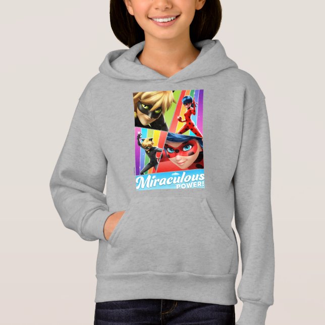Ladybug & Cat Noir | Miraculous Power! T Shirt (Framsida)