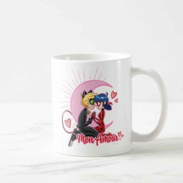 Ladybug & Cat Noir | Mon Kärlek Kaffemugg (Höger)
