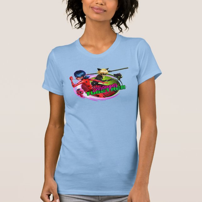 Ladybug & Cat Noir | Starkare tillsammans T Shirt (Framsida)