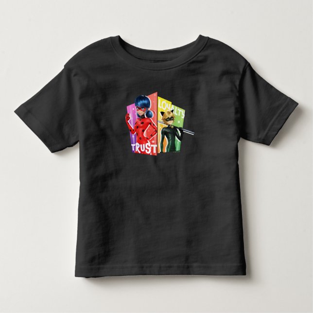 Ladybug & Cat Noir | Tillit & Lojalitet T Shirt (Framsida)