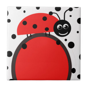 Ladybug Ceramic Tile Kakelplatta