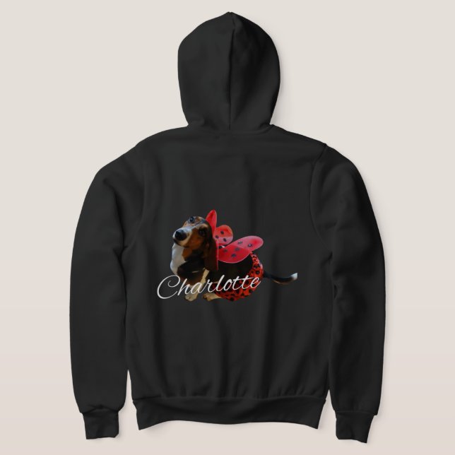 Ladybug Charlotte Hoodie T Shirt (Laydown Baksida)