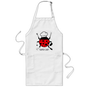 Ladybug Chef Long Apron Långt Förkläde