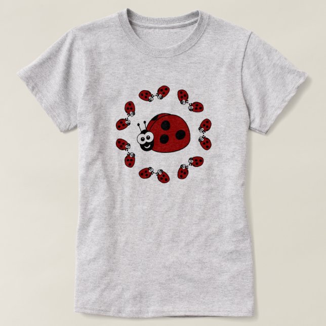 LadyBug Circle T-shirt (Design framsida)