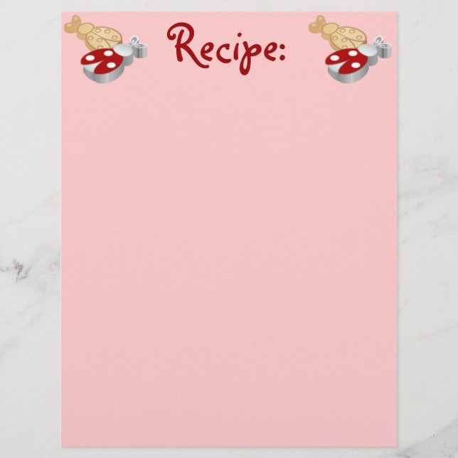 Ladybug Cookie Recipe Papper (Framsida)