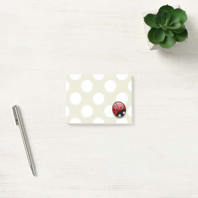 Ladybug, Cute Ladybug, Red Ladybug, Ladybird Post-it Block (Kontor)