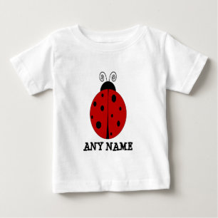 LADYBUG-design anpassad med ANY NAMN T-shirt