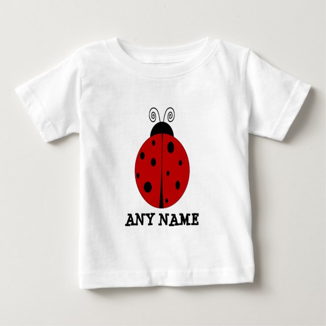 LADYBUG-design anpassad med ANY NAMN Tröja (Framsida)
