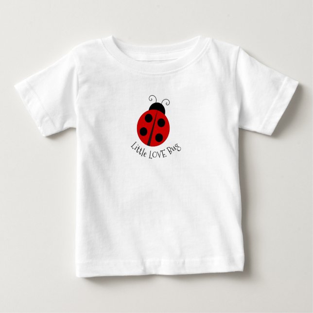 Ladybug Design Baby Tee Shirt (Framsida)