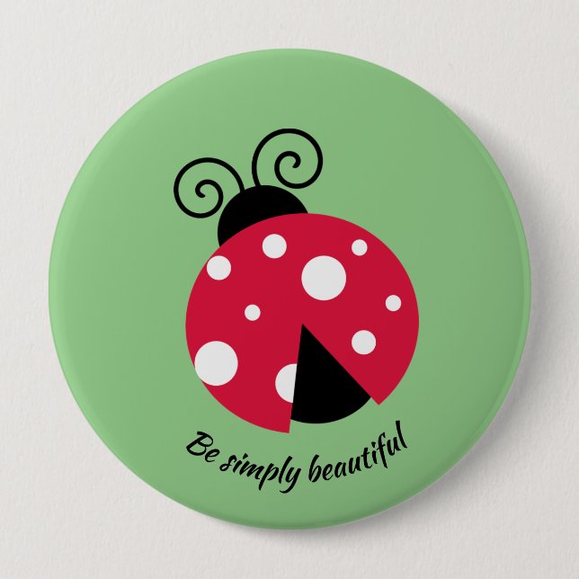 Ladybug Design-knapp Knapp (Framsida)