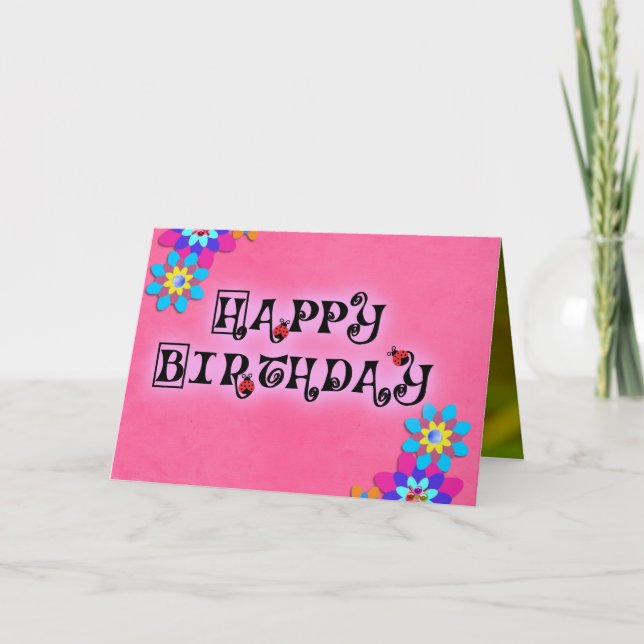 Ladybug dot beetle Office Anpassningsbar Destiny D Kort (Framsida)