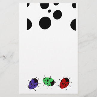 Ladybug Dots Brevpapper
