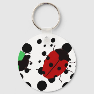 Ladybug Dots Nyckelring