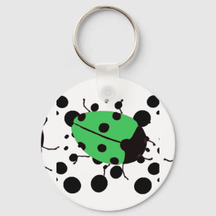 Ladybug Dots Nyckelring