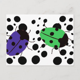 Ladybug Dots Vykort