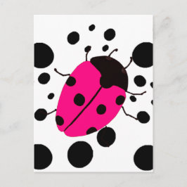 Ladybug Dots Vykort