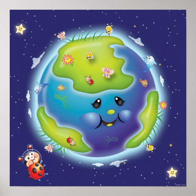 Ladybug Earth Poster (Framsidan)