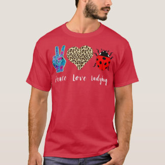 Ladybug Entomology Kärlek Peace Ladybug Älskare In T Shirt