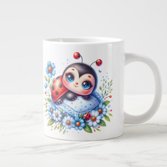 Ladybug - Extra-storkat kaffe mugg Jumbo Mugg (Höger)