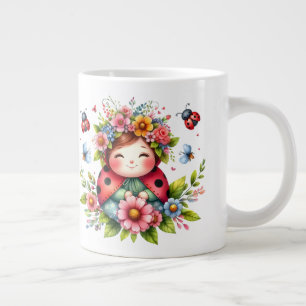 Ladybug - Extra-storkat kaffe mugg Jumbo Mugg