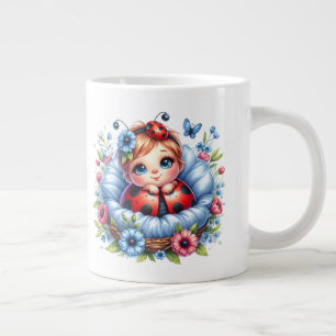 Ladybug - Extra-storkat kaffe mugg Jumbo Mugg
