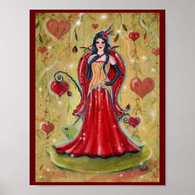 Ladybug Fairy Heart valentine fairy by Renee Poster (Framsidan)