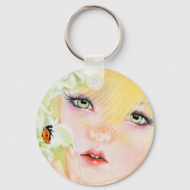 Ladybug Fairy Keychain Nyckelring (Framsida)