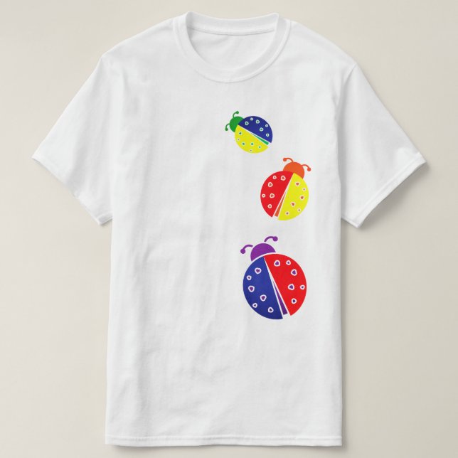 ladybug färg combos t shirt (Design framsida)