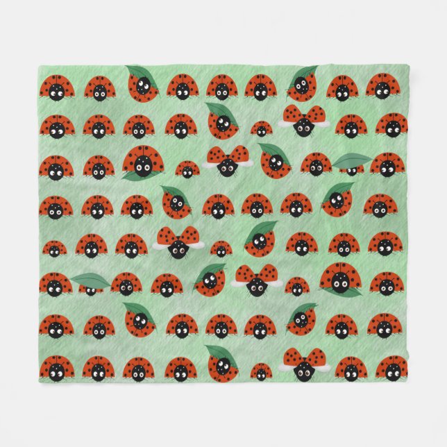 Ladybug Fleece Blanket (Framsidan (Horisontell))