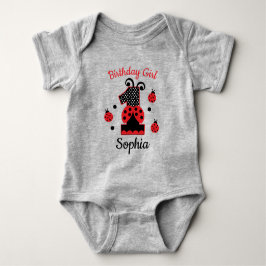 ladybug första födelsedag anpassad design t shirt