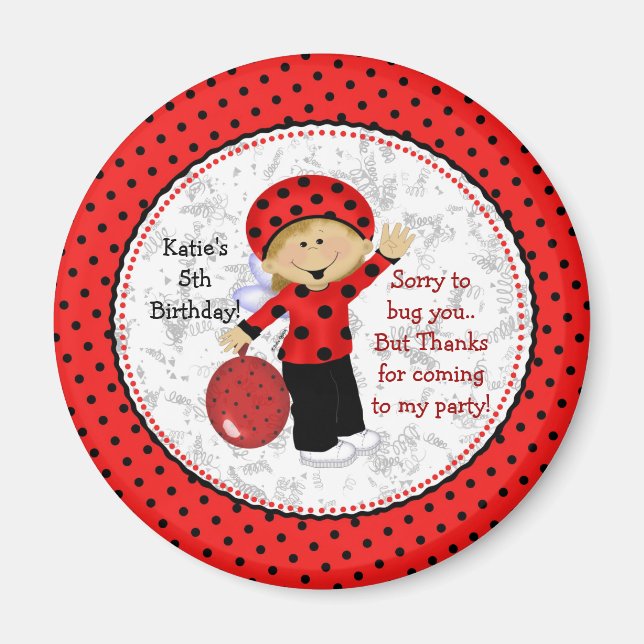 Ladybug Fridge Magnet (Framsidan)