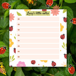 Ladybug Garden Notes – Blossom Time Sticky Notes Post-it Block