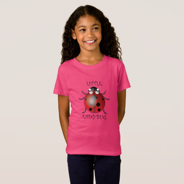 Ladybug - Girls' Bra Jersey T-Shirt (Hel framsida)
