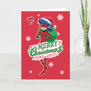 Ladybug God Jul Helgkort