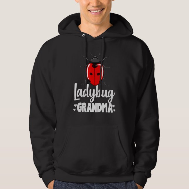 Ladybug Grandma Small Flies Insekt Creature Colle Hoodie (Framsida)