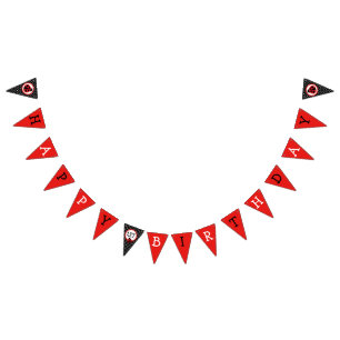 Ladybug Grattis på födelsedagen Bunting Flagga Ban