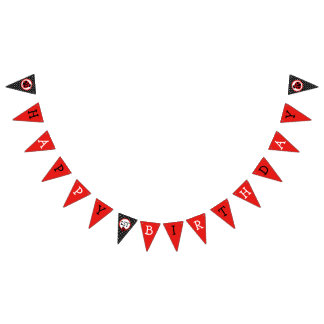 Ladybug Grattis på födelsedagen Bunting Flagga Ban