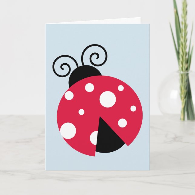 LADYBUG GREETING CARDS, TILLFÄLLEN BLANK HELGKORT (Framsida)
