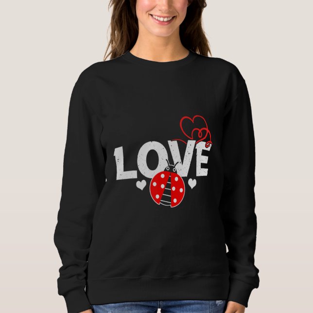 Ladybug Heart 2 T Shirt (Framsida)