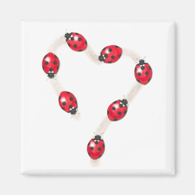 Ladybug Heart Magnet (Framsidan)