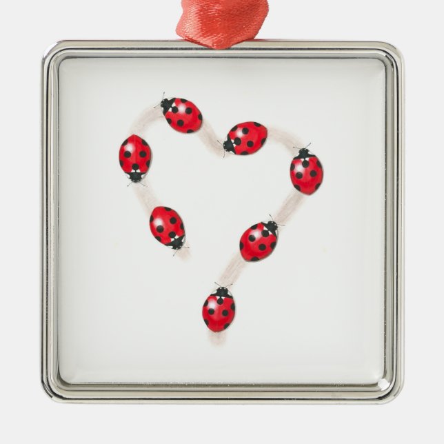 Ladybug Heart Ornament (Framsidan)