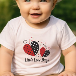 Ladybug Heart söt T Shirt
