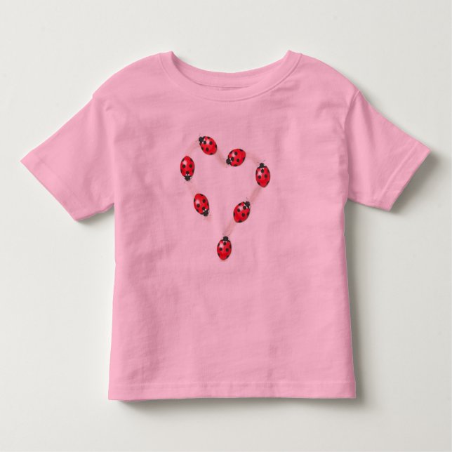 Ladybug Heart T-Shirt (Framsida)
