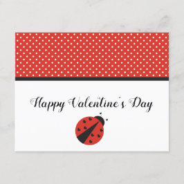 Ladybug-hjärtan Valentindagskort Inbjudningar